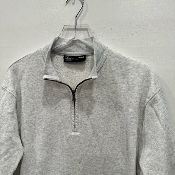 Under Armour Gufoon Women’s Half Zip Long Sleeve Sweatshirt Large Grey - Picture 3 of 9